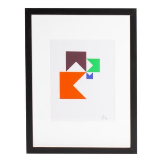 1995 “Konstruktion and Intuition” Serigraph Print by Anton Stankowski For Sale