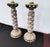 Pair of Large Vintage Estrela de Conimbriga 15th-Century Style Spiral Candlesticks Add a touch of historical Portuguese...