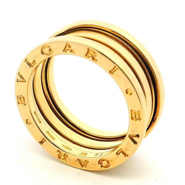 1990s Bulgari B.zero1 Three-Band Ring in 18k Yellow Gold, Size 7.5 For Sale - Image 11 of 11