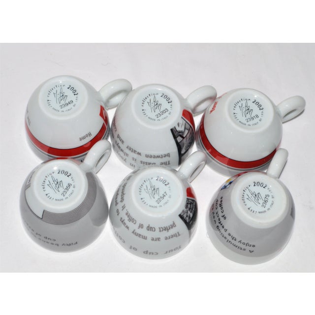 2002 Illy Art Collection Maria Joao Calisto Espresso Demitasse Cups