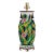 Midcentury Chinese Export Style Porcelain Tobacco Leaf Pattern Table Lamp For Sale