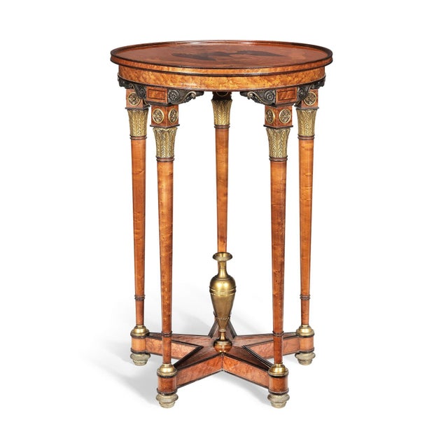 Early 19th Century Charles X Gueridon Table with Imperial Eagle and Honour and Fatherland Emblem, France, 1825 For Sale - Image 5 of 5