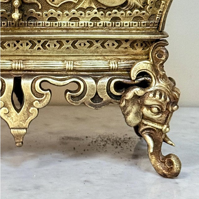 19th Century French Chinoiserie Bronze Jardiniere ~ Planter For Sale - Image 9 of 12