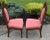 Antique Walnut Boudoir Chairs Victorian Side Spindle Carved Pair 1880s Coral For Sale - Image 9 of 12
