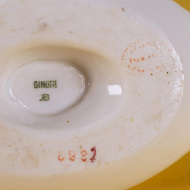 Ceramic Small Vintage Gravy Boat from Ginori, 1900s For Sale - Image 7 of 8