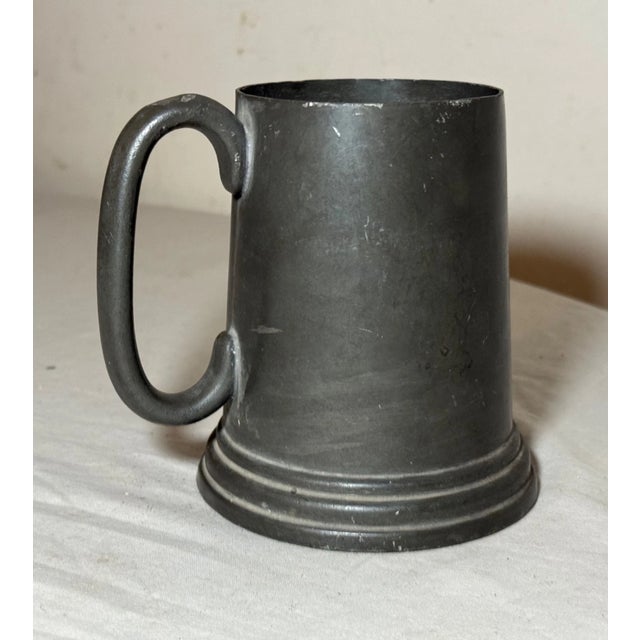 1920s Antique 1929 Gymkhana Running Bogey Pewter Glass Trophy Award Mug Cup For Sale - Image 5 of 9