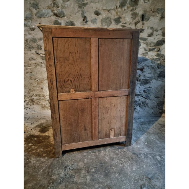 Antique Late 19th Century French Provincial Cabinet in Oak and Pine, 1890s For Sale - Image 14 of 15