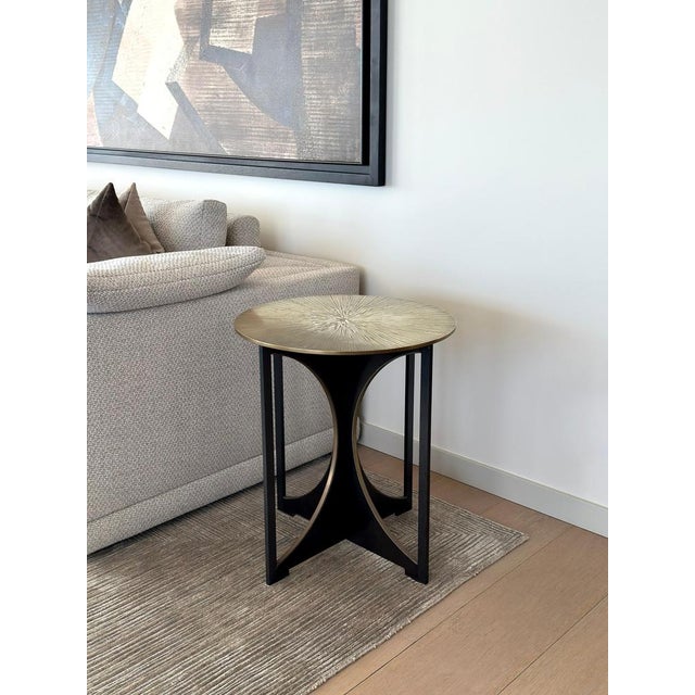 Early 21st Century Bronze Catalina Side Table attributed to Tuell and Reynolds, 2016 For Sale - Image 5 of 10