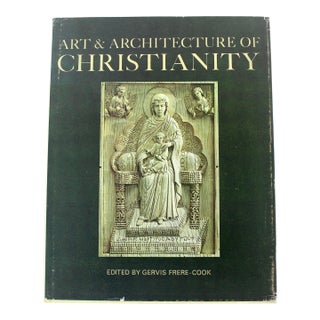 1972 Art & Architecture of Christianity Art Book Linen Hardcover For Sale
