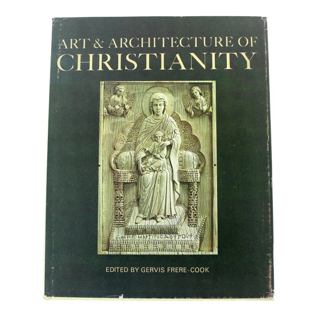 1972 Art & Architecture of Christianity Art Book Linen Hardcover For Sale