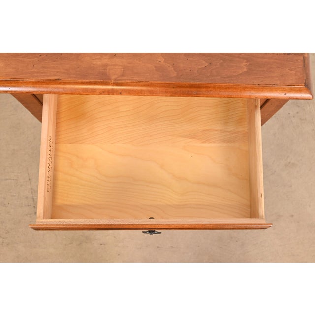 Ethan Allen French Country Solid Maple Bedside Table For Sale In South Bend - Image 6 of 12