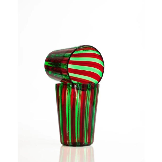 Italian Murano Glassware Set by Angelo Ballarin for Ribes Studio, 2004, Set of 2 For Sale - Image 4 of 5