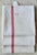 French Early 1900s French Homespun Hemp Linen Red and White Hand Towels or Torchons - Set of Three - For Sale - Image 3 of 8