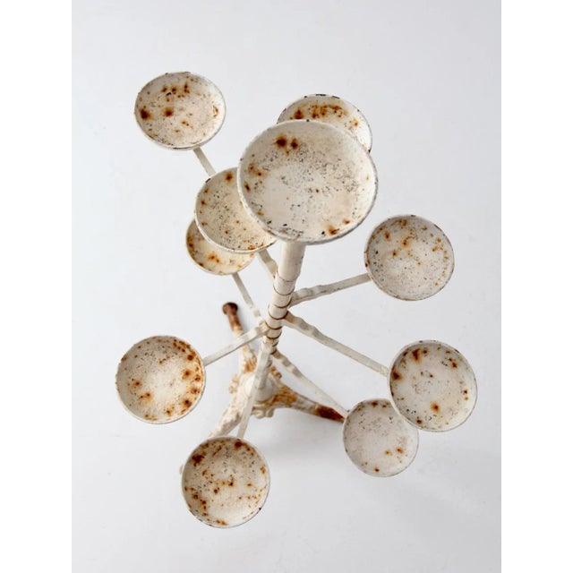 Cream Victorian Cast Iron Plant Stand For Sale - Image 8 of 10