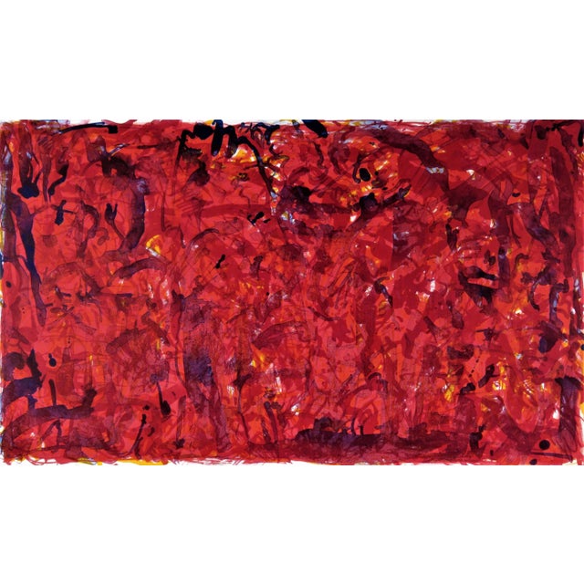 This artwork titled "Asbury Park II" 1992 is an original color lithograph on Wove paper by noted American abstract...