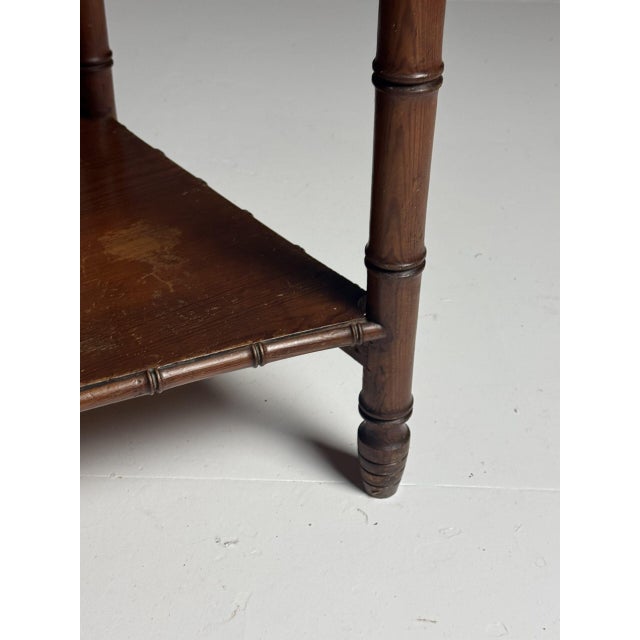 Antique Side Table in Faux Bamboo, 1900 For Sale - Image 16 of 18