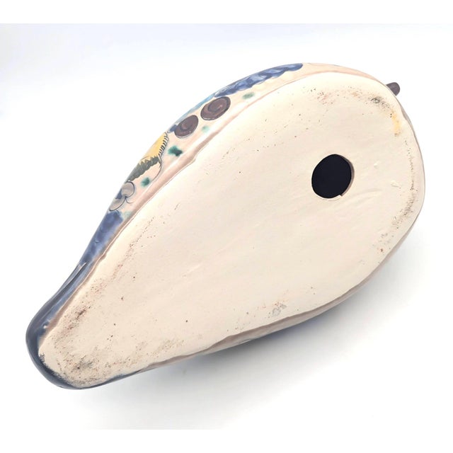 1970s Tonalá Mexico Ceramic Toucan Bird Figurine For Sale - Image 12 of 12