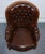 Set of Victorian Chesterfield Armchair and Ottoman in Dyed Leather For Sale - Image 6 of 18