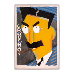 Seymour Chwast - Groucho, 1989 Signed Postmodern Silkscreen on Paper 174/200