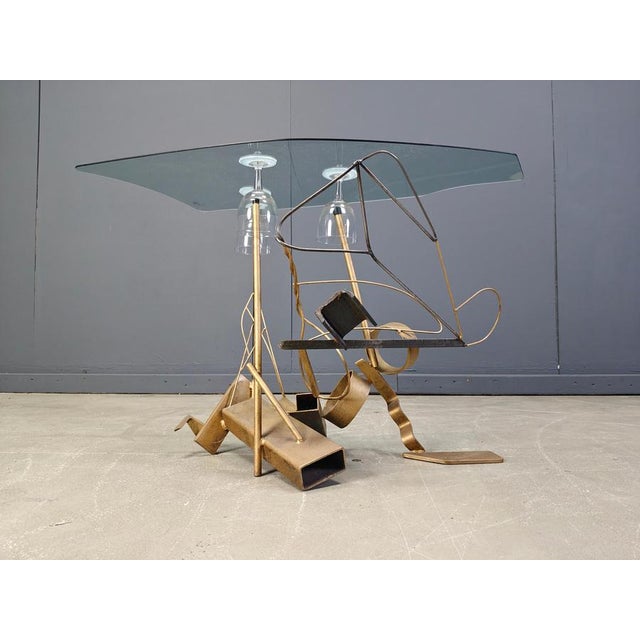 Sculptural Lounge Chair Set with Coffee Table, 1996, Set of 4 For Sale - Image 4 of 15