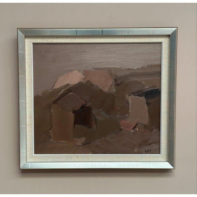 Rolf Magnusson, Muted Landscape, 1950s, Oil on Canvas, Framed For Sale - Image 4 of 18