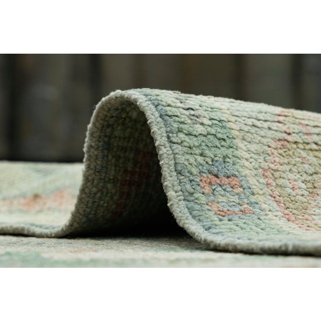 Textile Turkish Oushak Runner Rug 2'6" x 10' #17454 For Sale - Image 7 of 8