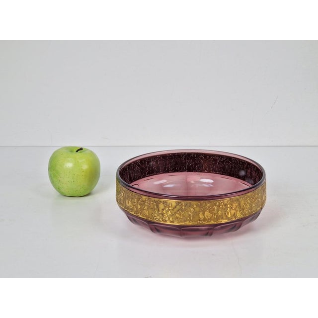 Art Nouveau Amethyst Glass Bowl by Moser Karlsbad, 1920s For Sale - Image 9 of 10