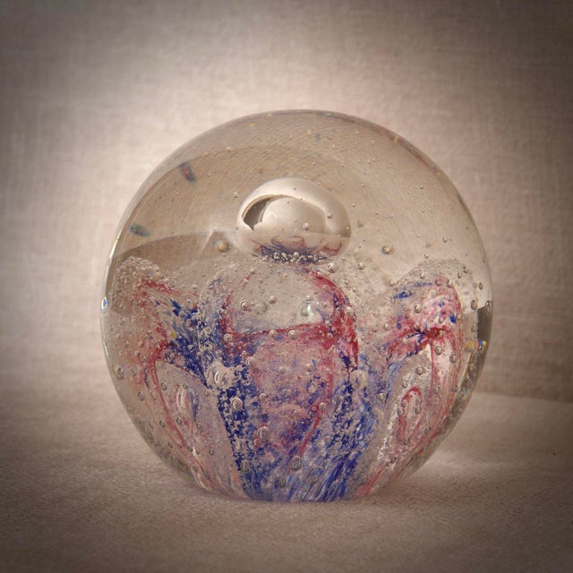 Mid-Century Modern Murano Art Glass Sphere, Italy, 1980s For Sale - Image 7 of 9