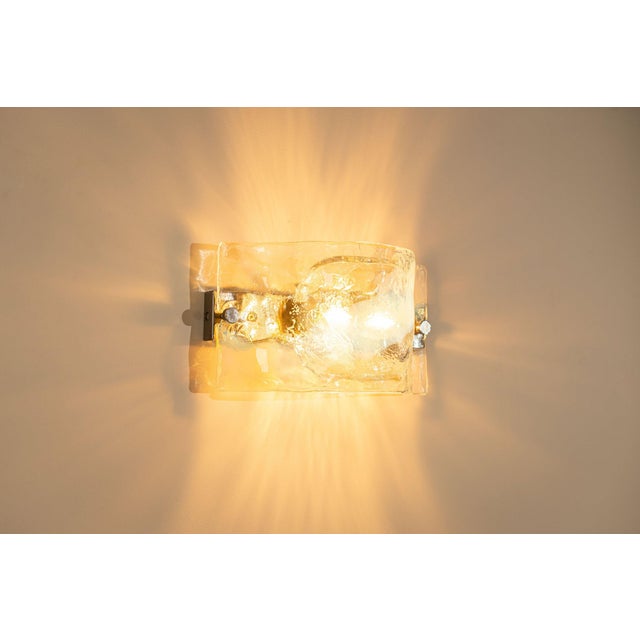 Model LP276 Wall Lamp in Crystal and Blue Murano Glass by Carlo Nason for A.V. Mazzega, Italy, 1970s For Sale - Image 10 of 15