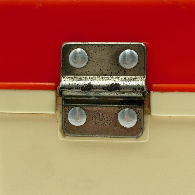 Curver Sewing Box Organizer in Beige and Orange Plastic, Netherlands. 1970s For Sale - Image 13 of 14