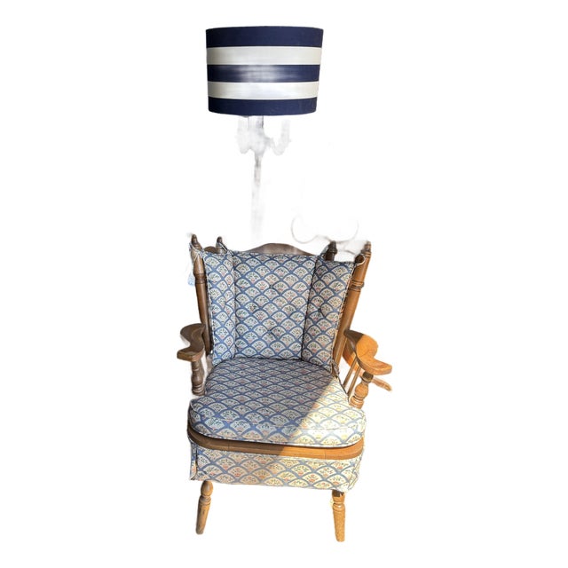 Vintage Solid Maple Slipper Rocker For Sale