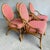 Vintage Medallion Back Rattan Dining Chairs With Custom Green and Pink Upholstery– Set of 4 For Sale In Naples, FL - Image 6 of 12