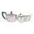 1930s Art Deco English Silverplate Cream & Sugar Set For Sale