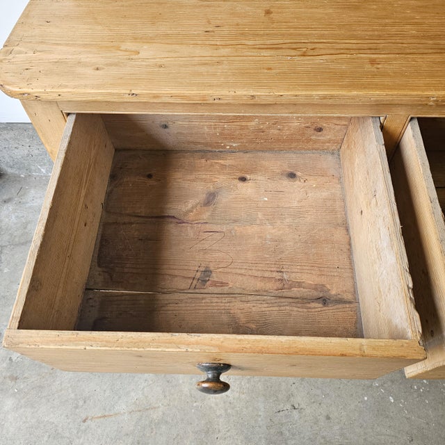 Monumental English Pine Kitchen Dresser (Hutch)-Circa 1880 For Sale - Image 9 of 14