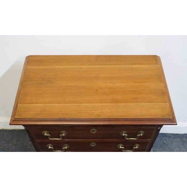 National / Mt. Airy Solid Cherry Traditional Style 26" Chairside Chest / Nightstand For Sale - Image 9 of 12