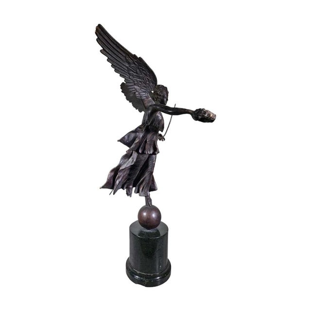 Bronze Sculpture Winged Victory of the Grand Tour Era, 1860s For Sale - Image 14 of 16