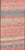 Coral Blue and Beige Striped Vintage Turkish Kilim Handwoven Wool Runner For Sale - Image 4 of 12