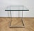 Mid-Century Cantilevered Glass & Chrome Side Coffee Table Gebra, 1980s For Sale - Image 12 of 17