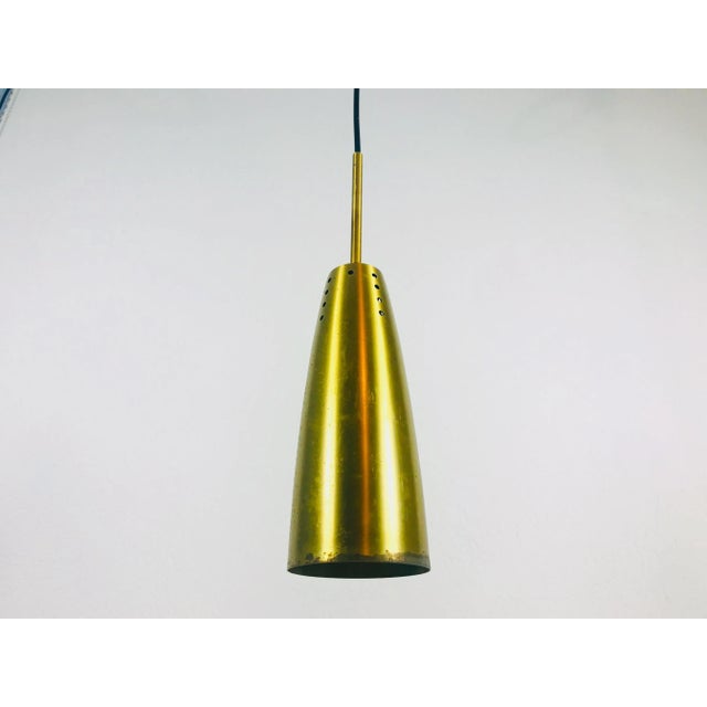 1950s Mid-Century Modern Brass Pendant Lamps, Germany - Set of 3 For Sale - Image 11 of 13