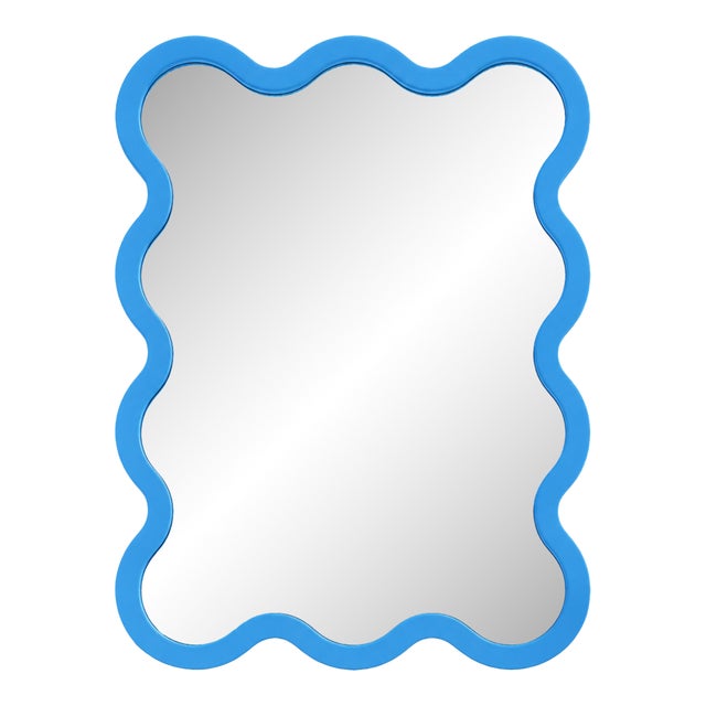 Modern Architectural Wall Wavy Mirror - Hvyli 10 by Oitoproducts For Sale