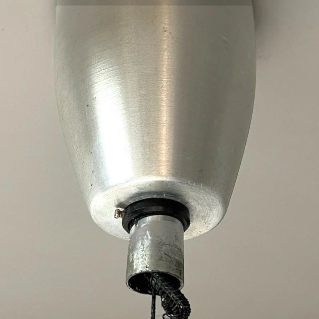 White Space Age Plastic Pendant Light from Stilux Milano, 1970s For Sale - Image 8 of 11