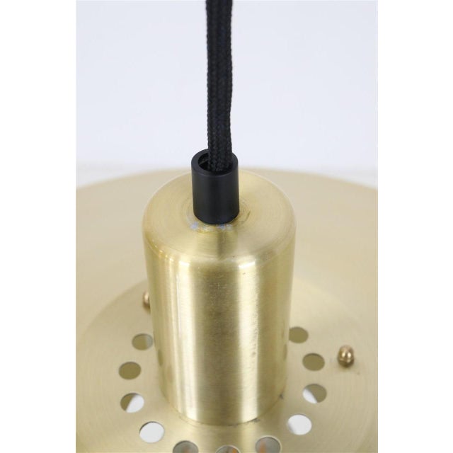 Gold Danish Gold-Colored Hanging Lamp from Vitrika, 1970s For Sale - Image 8 of 16