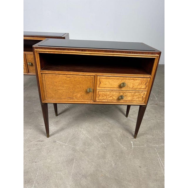 Paolo Buffa Bedside Tables by Paolo Buffa, 1950s, Set of 2 For Sale - Image 4 of 9