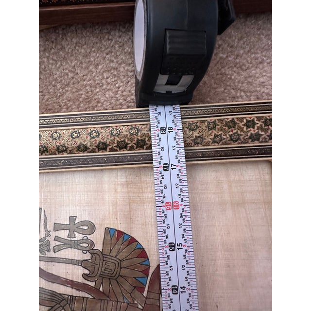 Persian Khatam Kari Art Frame and handpainted Egyptian artwork from Iran