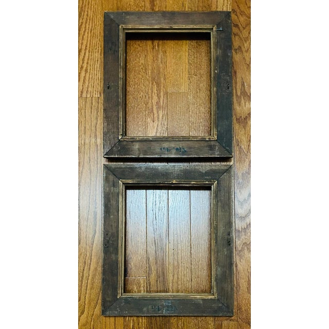 Late 19th Century Pair of Victorian Walnut Shadow Box Picture Frames for 9” X 10.75” For Sale - Image 5 of 5