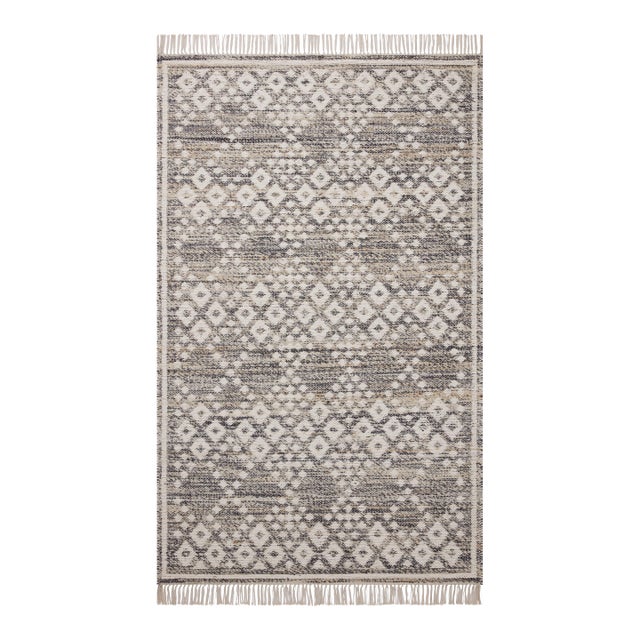Angela Rose x Loloi Rivers Denim / Ivory 9'-3" x 13' Area Rug For Sale