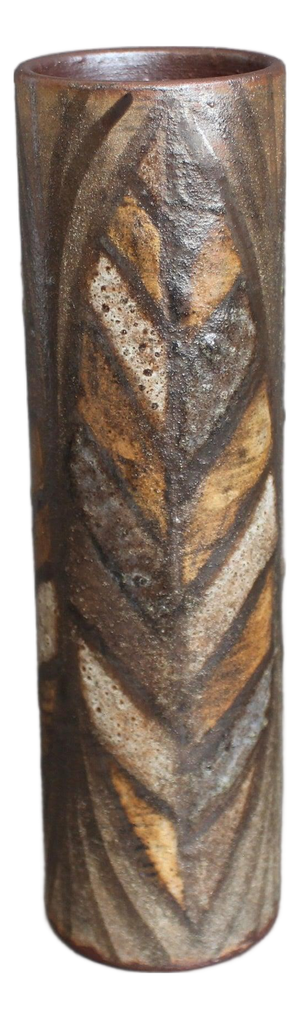 Mid-Century Modern French Ceramic Flower Vase by Alexandre Kostanda, 1960s