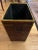 Mid 20th Century Vintage Red Floral Wastebasket For Sale - Image 9 of 10