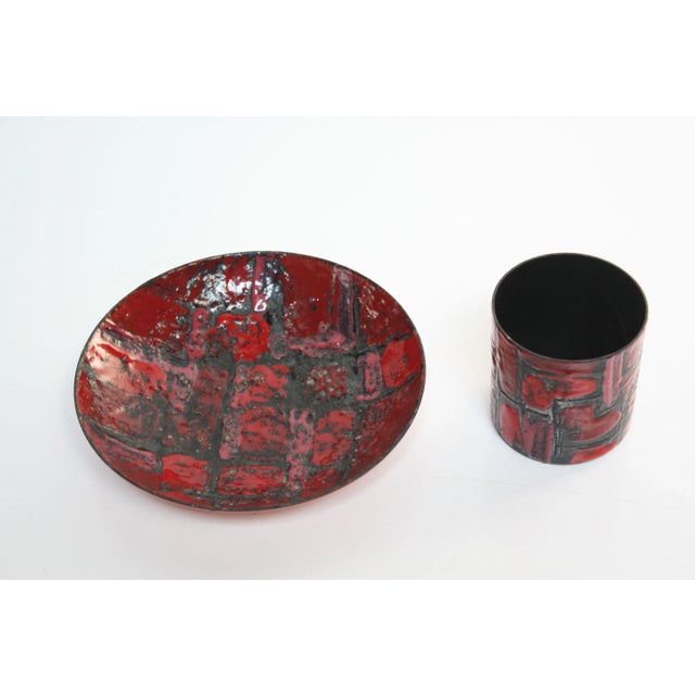 Mid-Century Modern Vallenti Mid-Century Italian Ceramic Smoke Set For Sale - Image 3 of 9