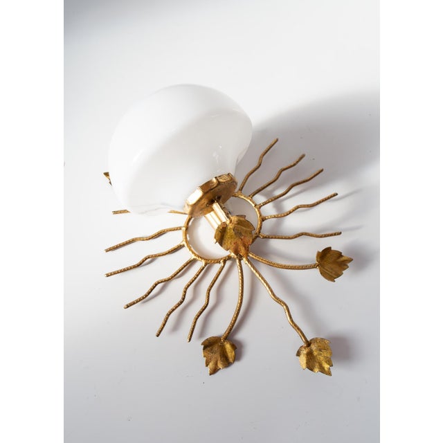 Italian Metal Wall Sconce, 1970 For Sale - Image 6 of 9